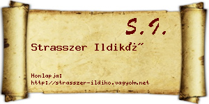 Strasszer Ildikó névjegykártya