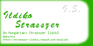 ildiko strasszer business card